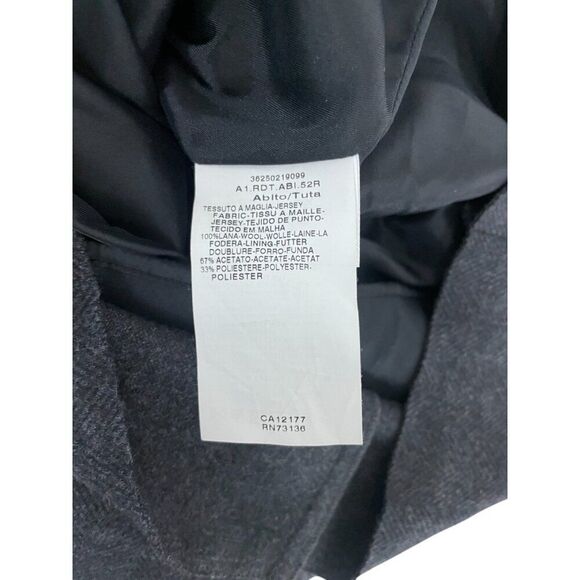 Max Mara Womens Sheath Dress Wool XS 42 Herringbone gray Black Sleeveless - Picture 7 of 13